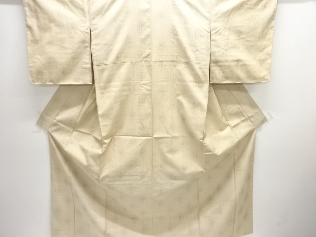 JAPANESE KIMONO / UNUSED / SILK / HAND WOVEN TSUMUGI / KIKKO